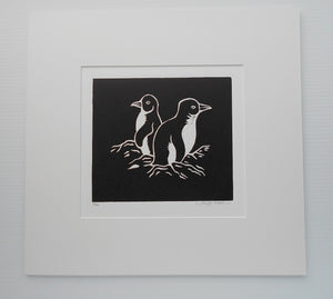 'Untitled', (Penguins) by Sandy Robinson